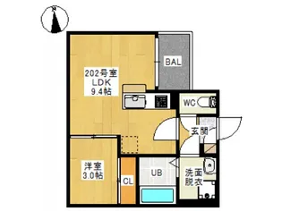REGALEST 東島田I【2階】の間取り