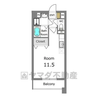 モア クレドール【8階】の間取り
