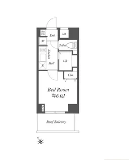 コスモリード月島【8階】の間取り