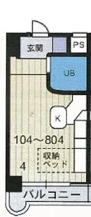 ラ・パルフェ・ド・コリドール【3階】の間取り