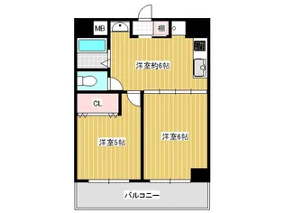 パセイオサンコー【2階】の間取り