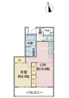 グランシャトゥ那古野【2階】の間取り
