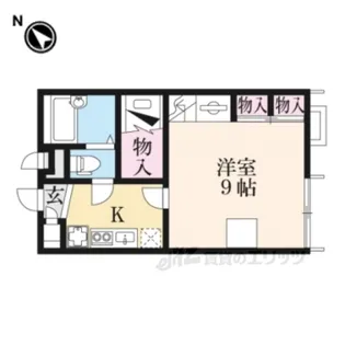 レオパレスNorthRiver【2階】の間取り