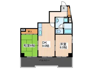 広島県広島市中区大手町5【マンション】の間取り