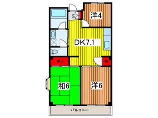 エリート浦和【1階】の間取り