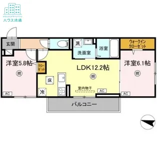 ライク・ア・パラソル【3階】の間取り