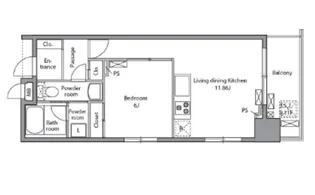 レジディア入谷【11階】の間取り