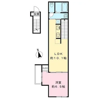 東京都府中市白糸台6【アパート】の間取り