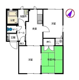 シャーメゾン古城 B棟【1階】の間取り