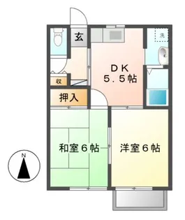 エーリ井山 A【1階】の間取り