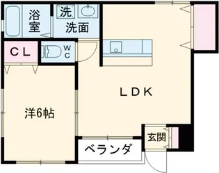藤コーポ弥生弐番館【2階】の間取り