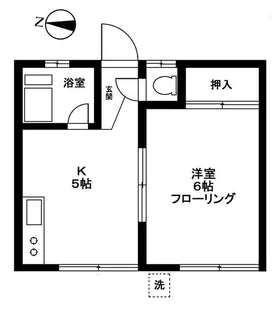 東京都世田谷区弦巻3【アパート】の間取り