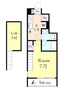 クレール メゾン【1階】の間取り