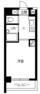 スカイコート新宿新都心第2【5階】の間取り
