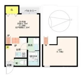 CastleEastLs【2階】の間取り