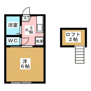 サンハイツ五輪【2階】の間取り
