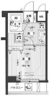 グランド・ガーラ幡ヶ谷East【6階】の間取り
