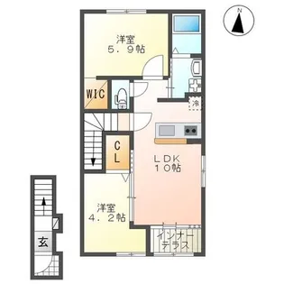 グレイシャス【2階】の間取り