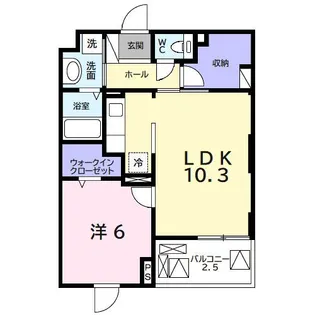 つばさガーデン奈良輪【4階】の間取り