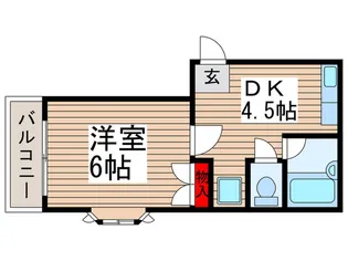ベルシャトウ西浦和【1階】の間取り