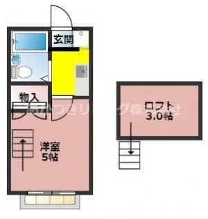 プラザドゥセーヌB【1階】の間取り