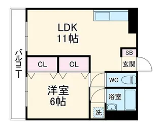 東カングランドマンション浦安【9階】の間取り