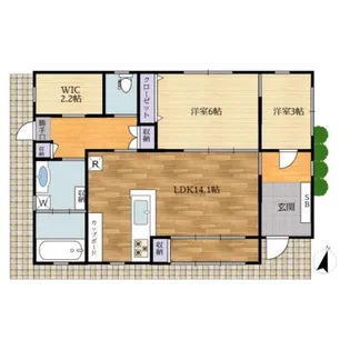 東京都豊島区池袋本町2【一戸建】の間取り