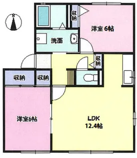 アビタシオン松前台 E棟【2階】の間取り