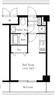 ブリリアント恵比寿【2階】の間取り