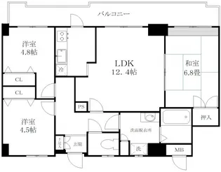 東京都墨田区菊川1【マンション】の間取り