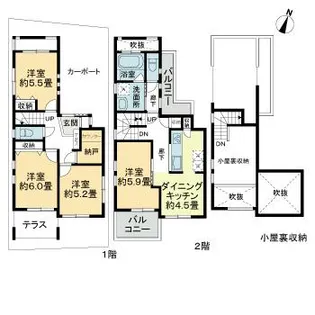 東京都杉並区成田東4【一戸建】の間取り