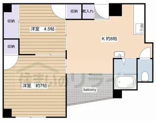 清澄マンション【8階】の間取り