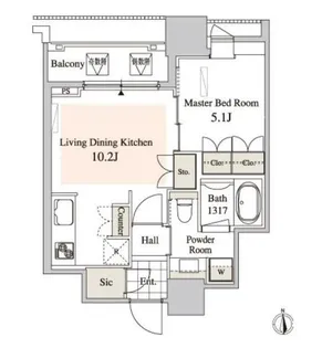 タワーコート北品川【5階】の間取り