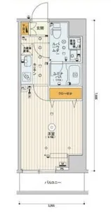 B CITY TABATA SKYCOURT【6階】の間取り