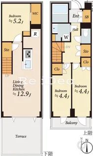 アジールコート都立大学【1階】の間取り