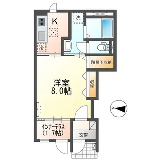 アン ルシオール(un luciole)【1階】の間取り