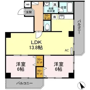 SeLene【1階】の間取り