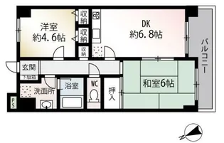 フォレスタ井土ヶ谷II【1階】の間取り