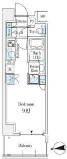 リビオ四谷【2階】の間取り