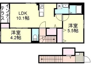 メゾン・ド・コローレ【2階】の間取り