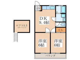 グリーンキャピタルT【2階】の間取り