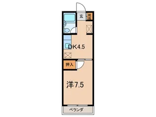 美しが丘マンション【2階】の間取り