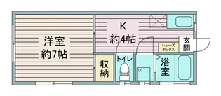 メルシーハイツ東毛呂【2階】の間取り