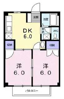 ポテトハイムB【2階】の間取り