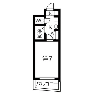 イムプレス大名【4階】の間取り