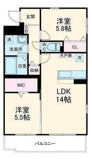 ルミエール碧【2階】の間取り