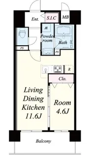ブル フォルトゥーナ扇町【9階】の間取り