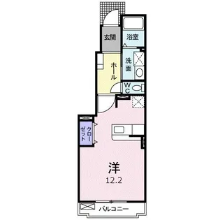 ベルコラージュ壱番館【1階】の間取り