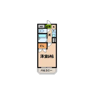 ウエストビレッジI【1階】の間取り