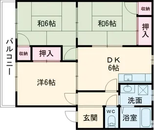 サンハイツ【2階】の間取り